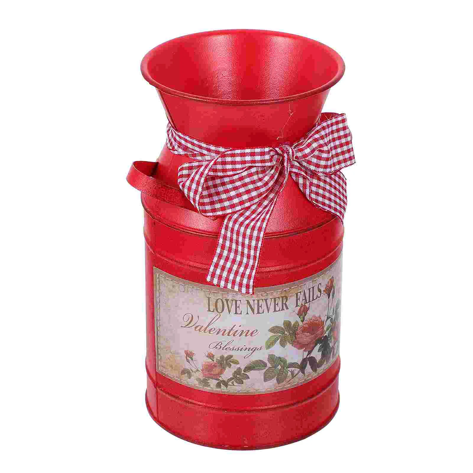 

Potted Plants Artificial Decor Flower French Vases Wedding Table Centerpiece Vintage Metal Vase Floral Arrangement Vase