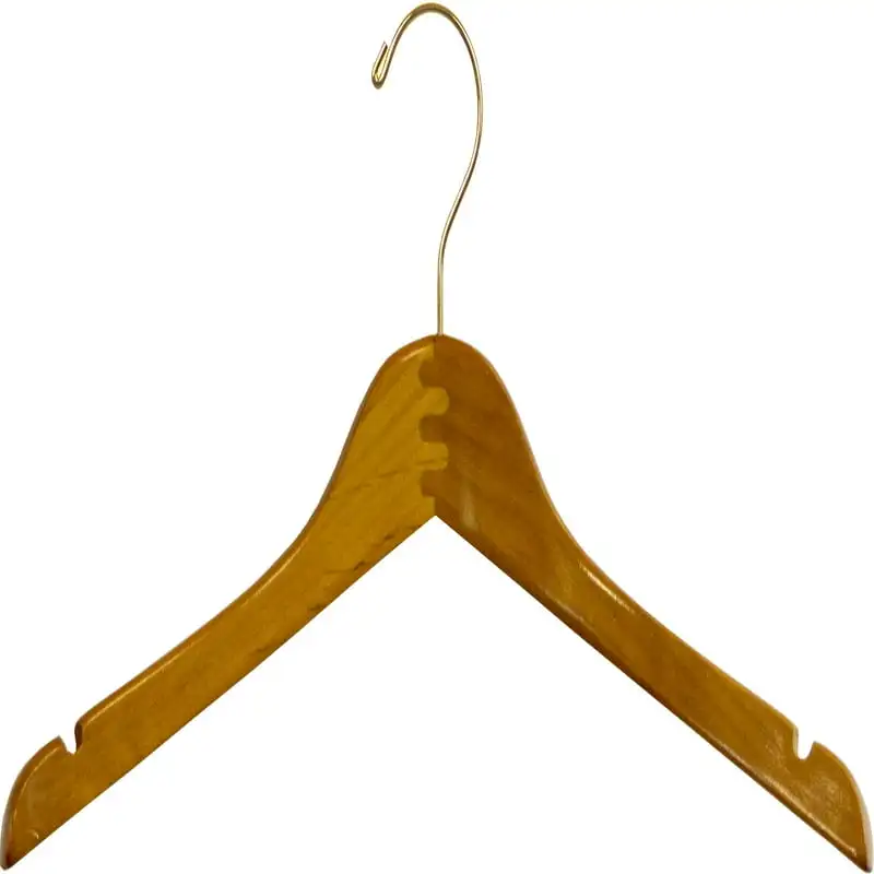

HANGER 15 inch Contoured Petite Honey Wood Top, 50 Pack