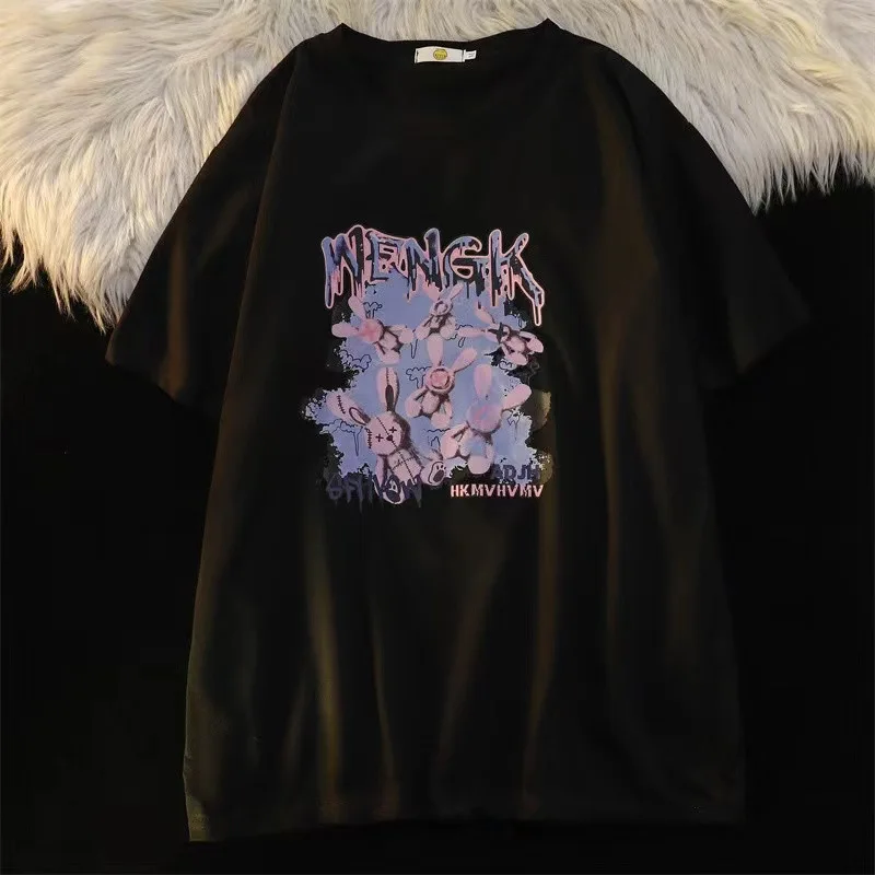 

Женская футболка с коротким рукавом, в американском стиле ретро