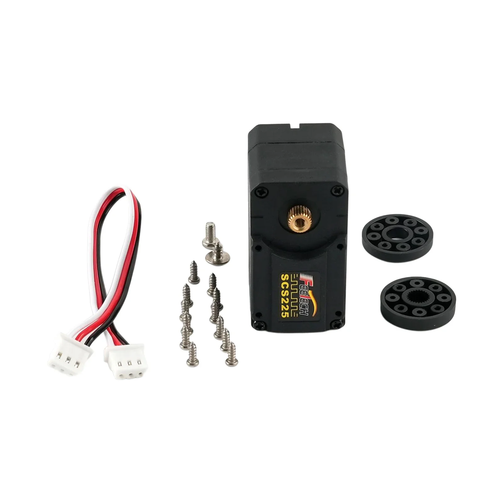Фото Feetech SCS225-C006 7,4 В 19 кг.см Двухосевой серводвигатель с последовательной шиной RC Металлический мотор-редуктор 300 °   Регулируемый рожок для роботов-сервоприводов №2