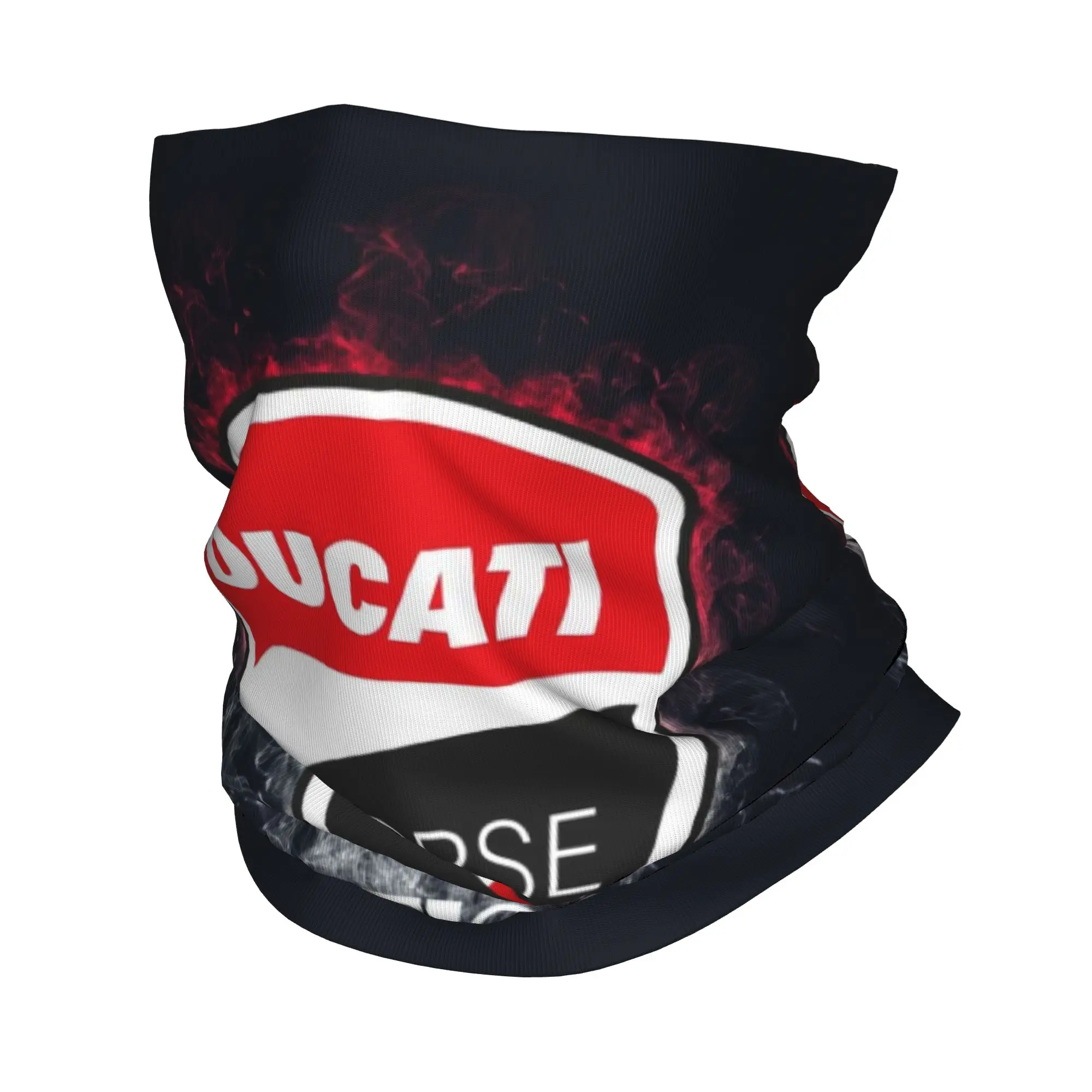 Фото Многофункциональный бафф-бандана Custom Ducati для лыж, охоты, мотогонок, унисекс, шарф-трансформер, балаклава, согревающая маска №1