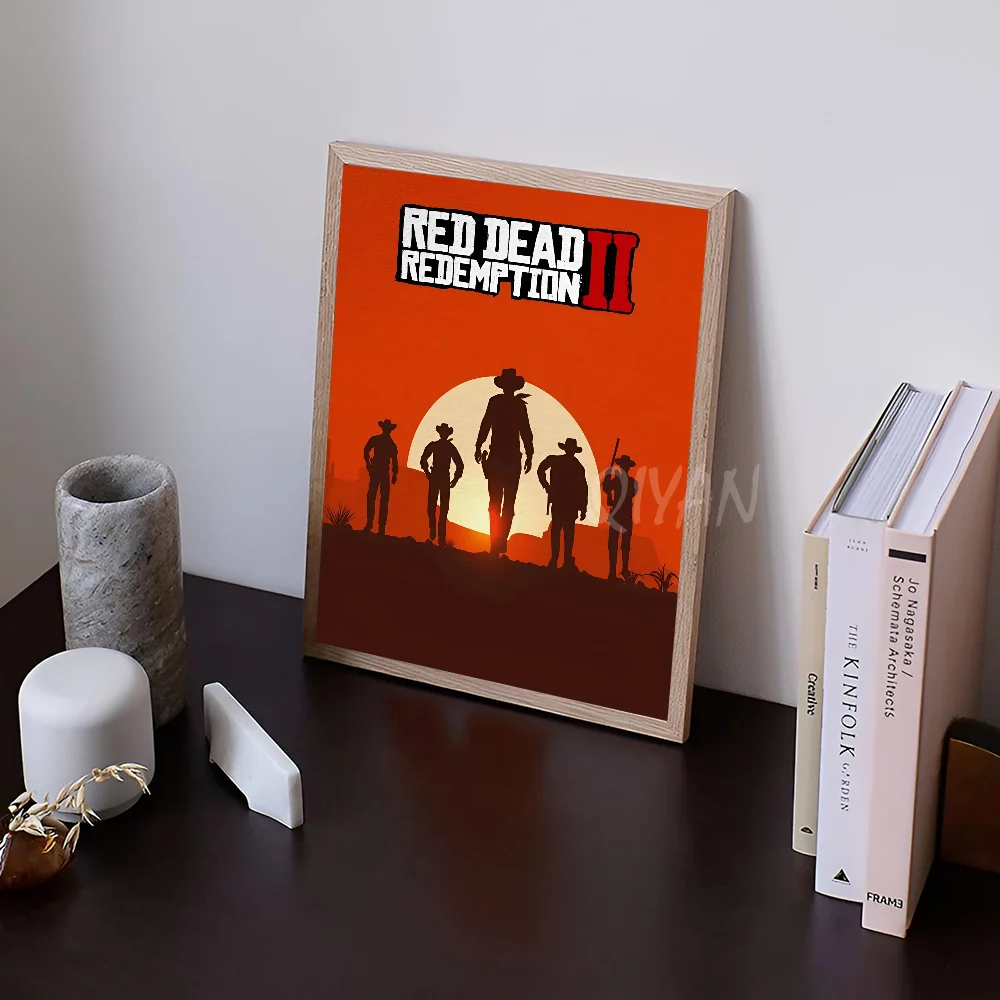 Red Dead Redemption 2 популярный игровой плакат наклейки художественные настенные фрески