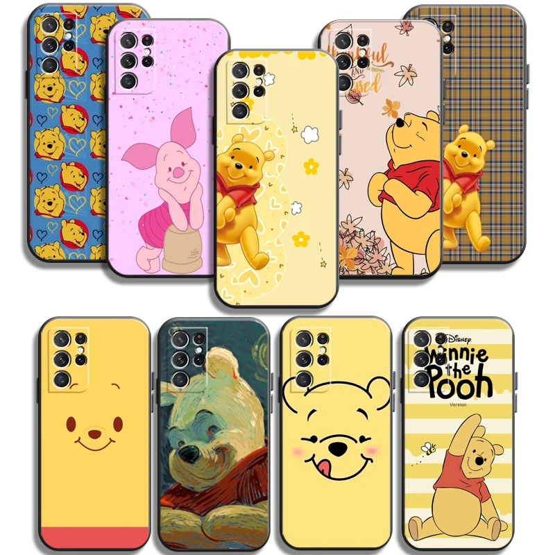 

Disney Pooh Bear Phone Cases For Samsung Galaxy M12 FE S20 Lite S8 Plus S9 Plus S10 S10E S10 Lite M11 M12 S20FE Coque Funda