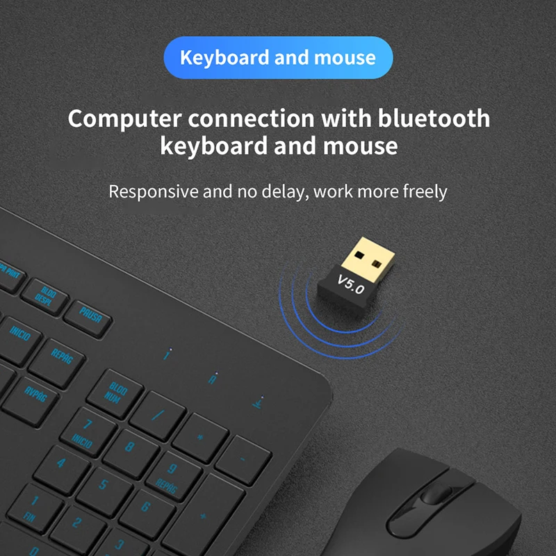 Bluetooth 5 0 адаптер BT передатчик и приемник внешний Звуковой беспроводной USB-адаптер