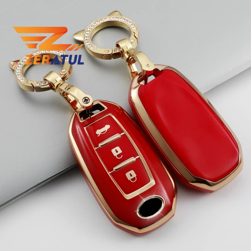 

For Infiniti QX50 QX60 Q70L 2017 2018 2019 2020 2021 TPU Car Key Cover Case Shell Fob Holder Protector Auto Keychain Accessories