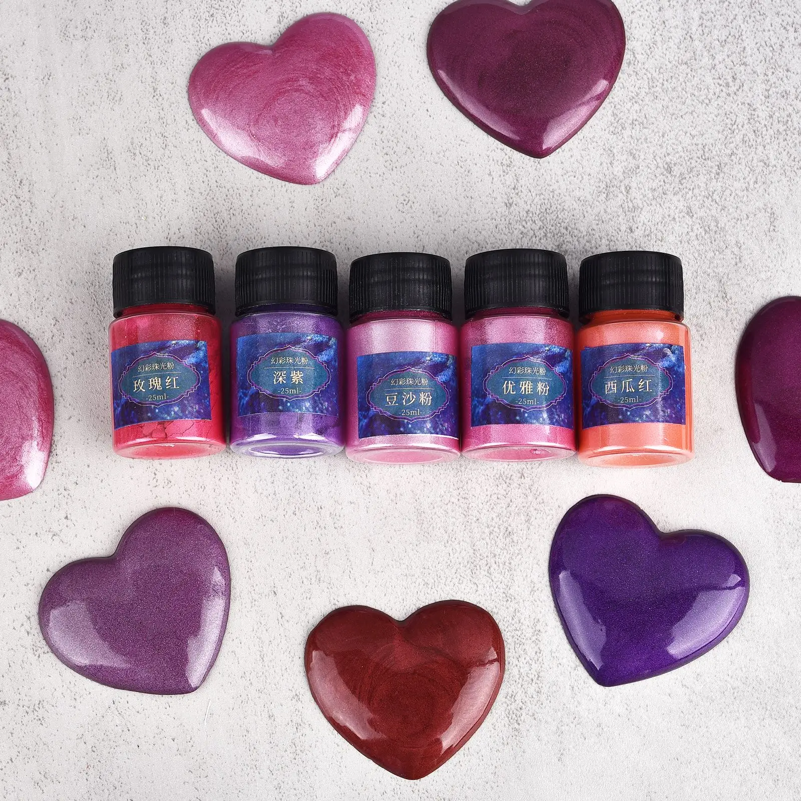 10ml Resin Pigment Filler Pearlescent Powder Coloring Dye DIY UV Epoxy Resin Jewelry Making Crafts Tools Nail Art Decoration