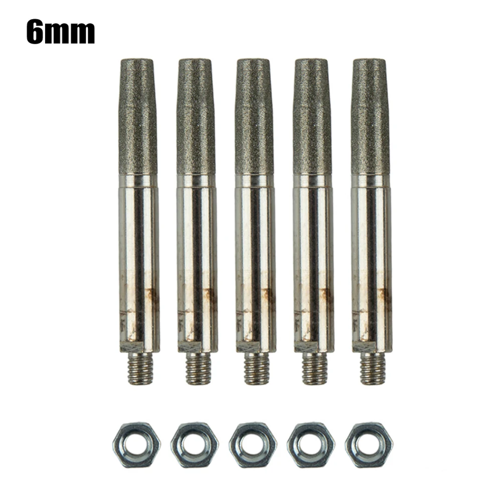 

Tool Grinding Head 50mm / 1.96Inch 5pcs/set 6mm Accessories Burr Chainsaw Sharpener Grinding Head High Quality