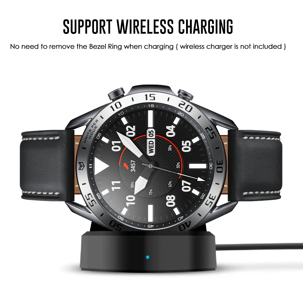 Круглые часы для Samsung Galaxy Watch 3 45 мм 41 ободковое кольцо Стайлинг чехол Защита -