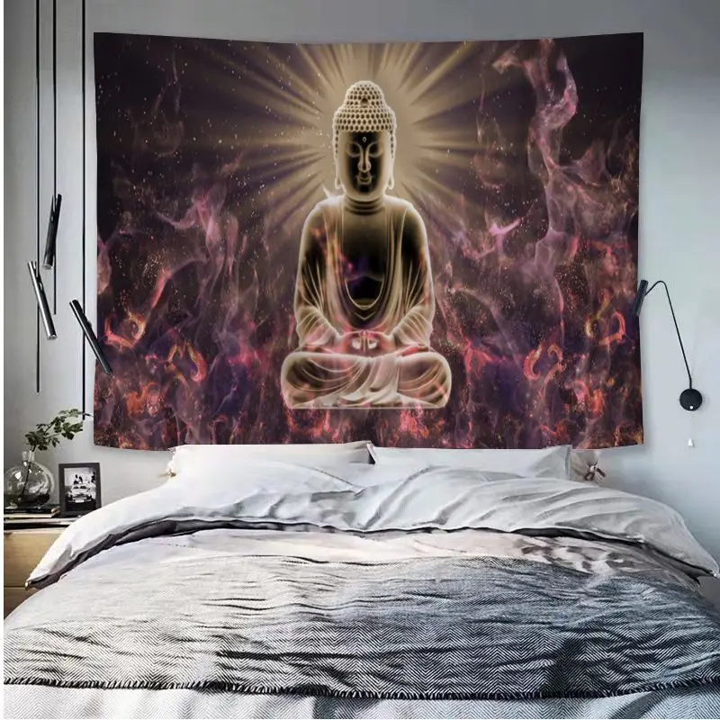 Индийский Будда медитация DIY настенный гобелен дешевый хиппи богемный гобелены