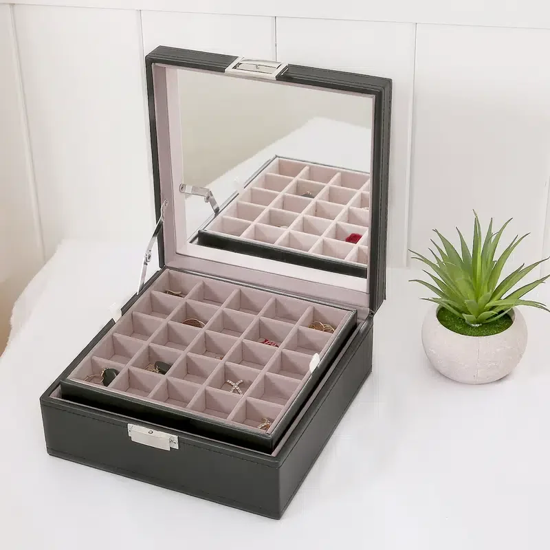 

Multi-layer PU Jewelry Storage Box