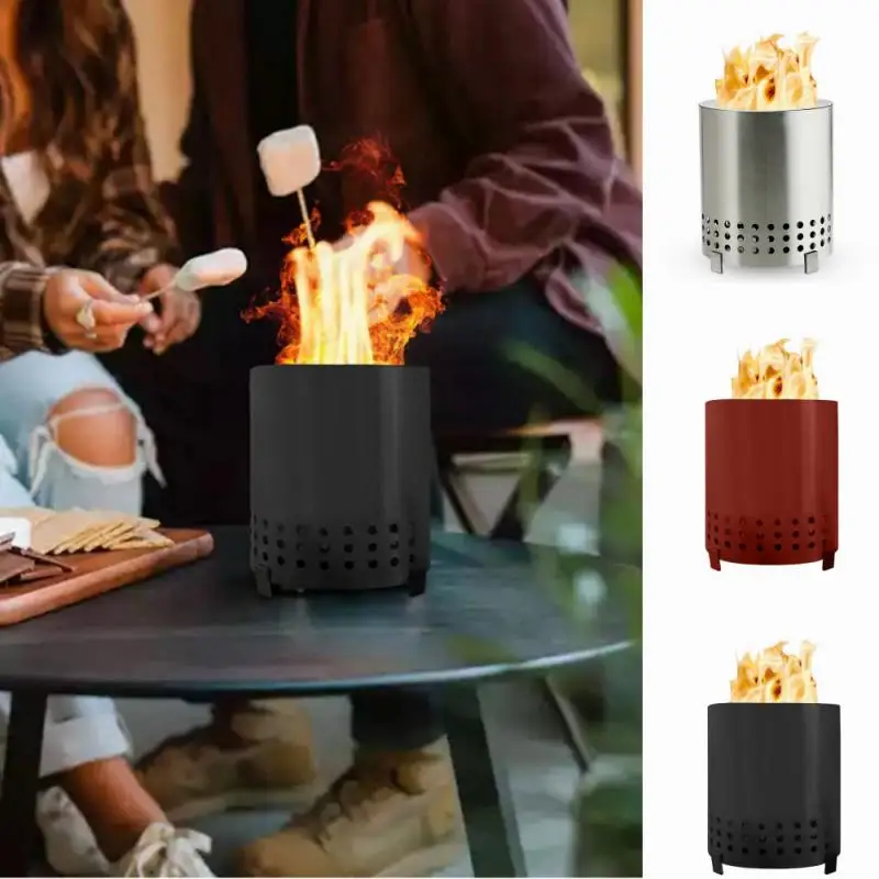 

Fireplace Tabletop Fire Pit Mini Outdoor Portable Gases Heater Stoves With Stand Stainless Steel Camping Stove Equipments Outdoo