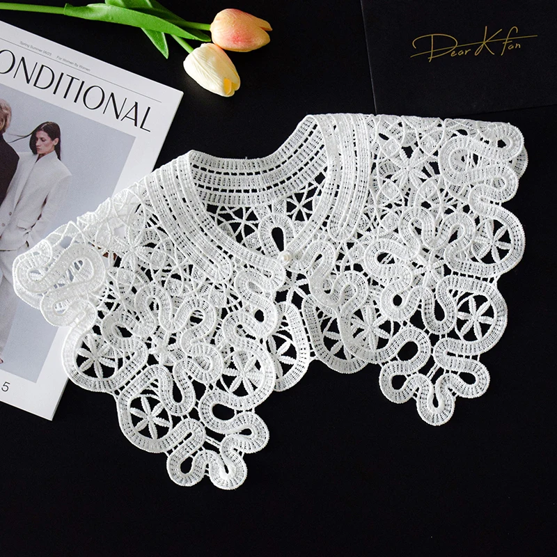 

Embroidered long collar clothing collar lace accessories Women's collar cutting ingredients