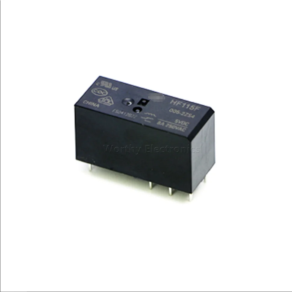 

Free shipping 10pcs/lot JQX-HF115F-005 012 024-2ZS4 2ZS3 1HS3 8PIN Relay 5V 12V