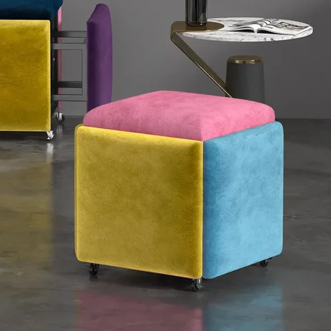 Утолщенный стул 5 в 1, обеденный прикроватный столик, тумбочка, практичный декоративный комбинированный креативный табурет для Рубика
