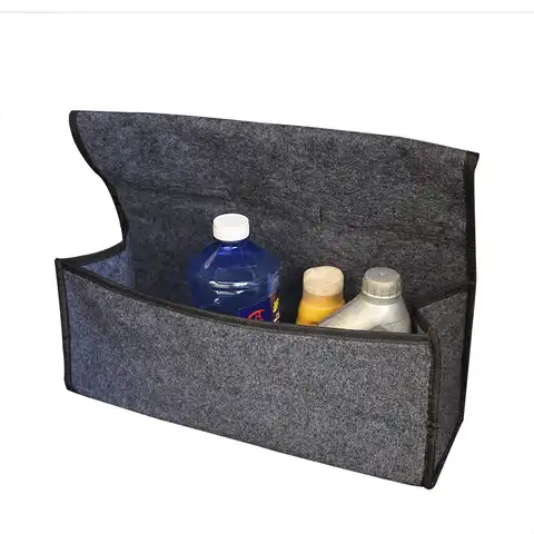 Складной органайзер для багажника автомобиля, коробка для хранения из войлочной ткани, контейнер для хранения вещей в салоне автомобиля, су...