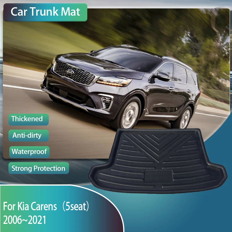 Автомобильный коврик для багажника из ЭВА Kia Carens 2006 ~ 2021 5seat водонепроницаемый