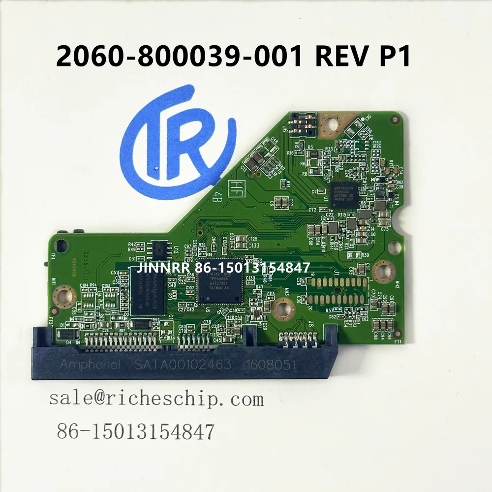 

2060-800039-001 HDD PCB Логическая плата WD10EZEX 2060-800039-001 REV P1 500G 1TB 2 ТБ