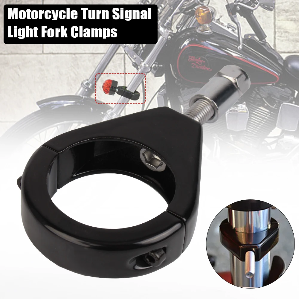 

Mount Bracket Indicator For Honda Yamaha Motorcycle Turn Signal Light Fork Clamps 39mm 41mm 49mm Moto Accessories Holder