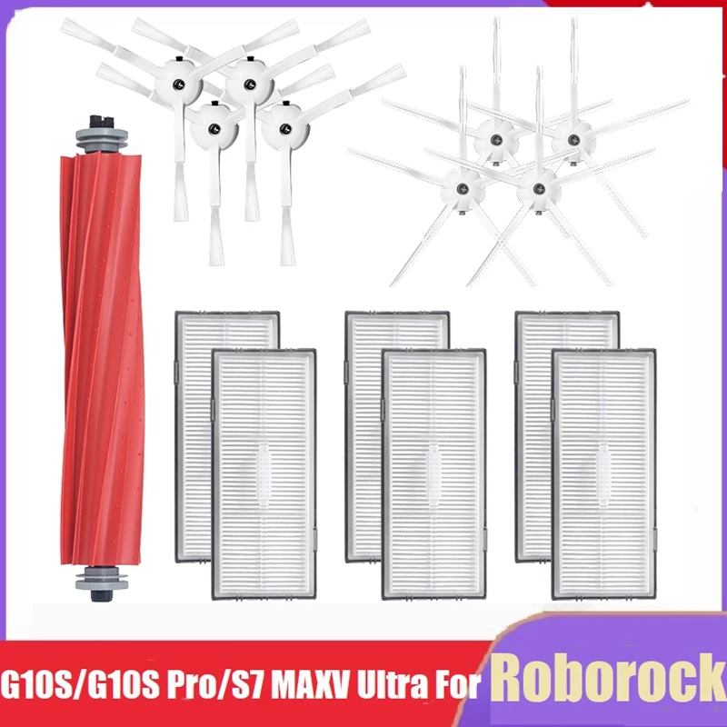 

Комплект аксессуаров для робота-пылесоса Roborock G10S/G10S Pro/S7 MAXV Ultra, фильтр НЕРА, основная и боковая щетки