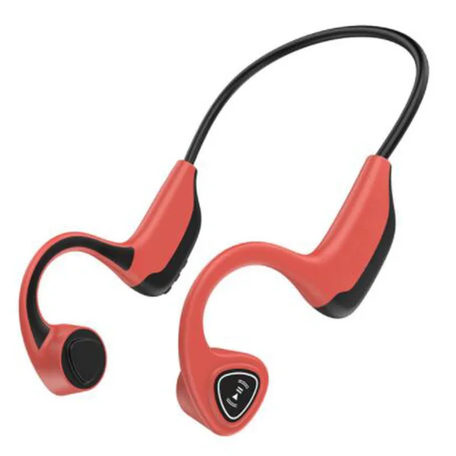 

Bone Conduction Bluetooth 5.0 Wireless Headset Hanging Ear Stereo Music Earplugs Outdoor Sports Sweat-Proof Headset With Mic