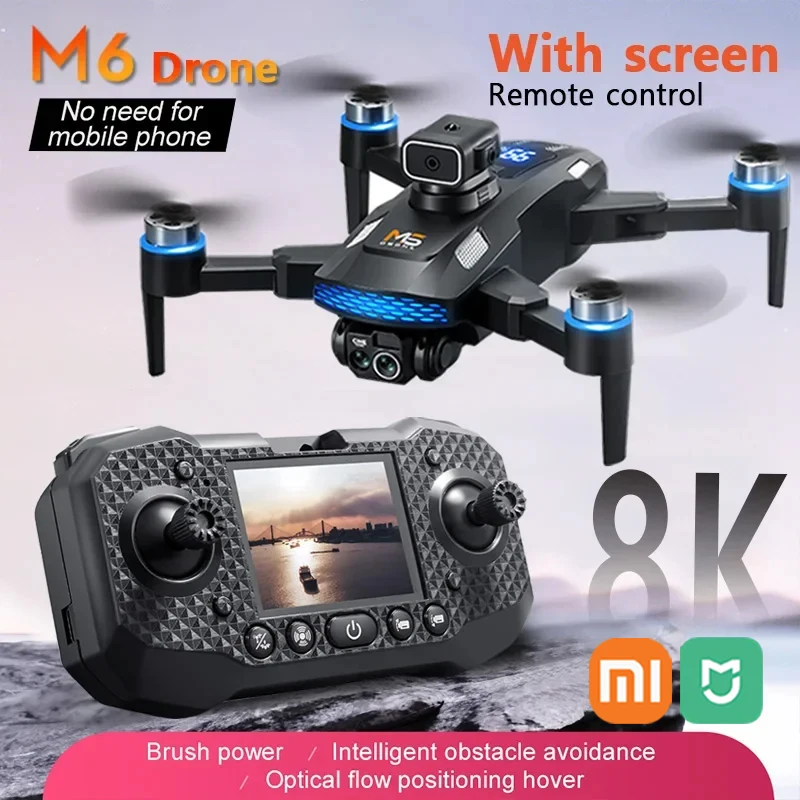 Xiaomi Mijia M6 Dron Bezszczotkowy Silnik Profesjonalny 8K HD Fotografia Lotnicza Unikanie Przeszkód UAV Czterosuwowy Helikopter Zabawki
