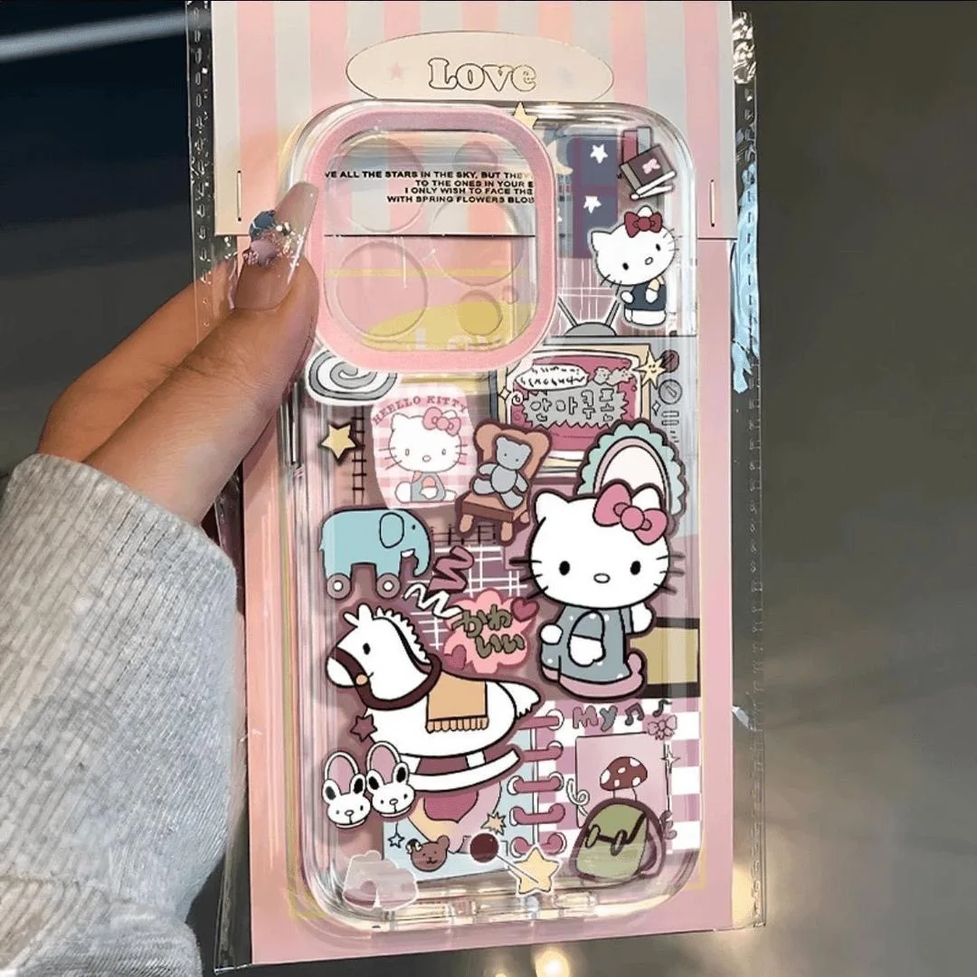 Прозрачный космический чехол для телефона Toy Hellos Kittys Pochacco Xiaomi Redmi NOTE8 9 9A 9s 10 11 12 12C 13
