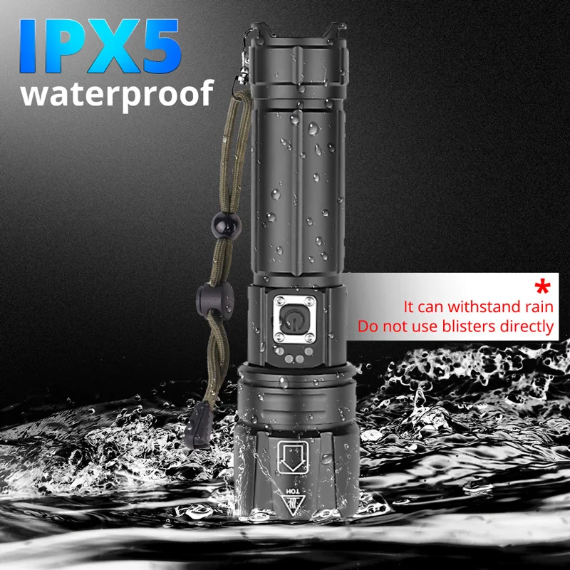 100 Вт белый светодиодный супер мощный фонарик 3000 метров используется батарея 26650