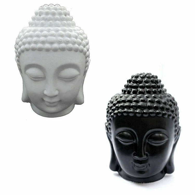 

Buddha Head Essential Oil Burner Meditation Ceramic Aroma Diffuser Candle Holder Incense Burner
