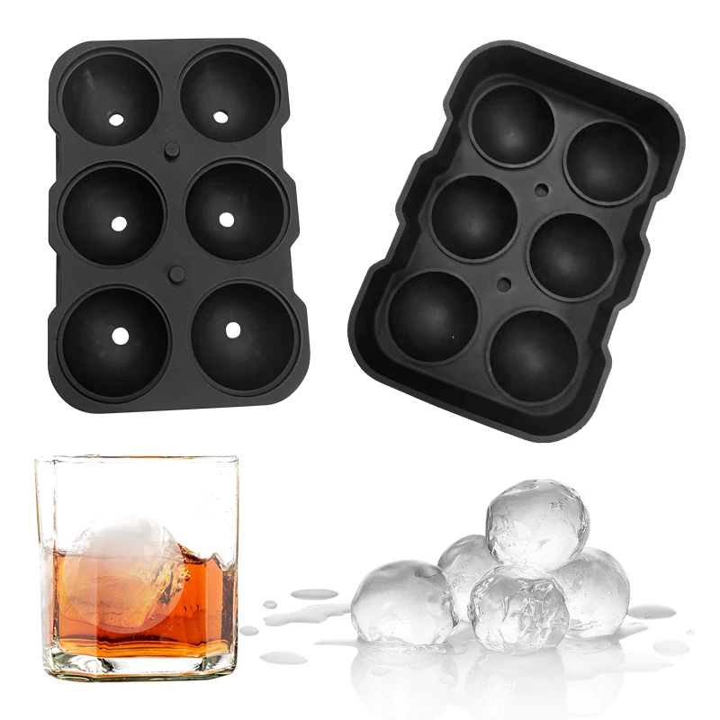 

Round Silicone Ice Tray Mold Homemade Ice 6in1 Ice Cube Mold DIY Whiskey Cocktail Ice Ball Mold Ice Making