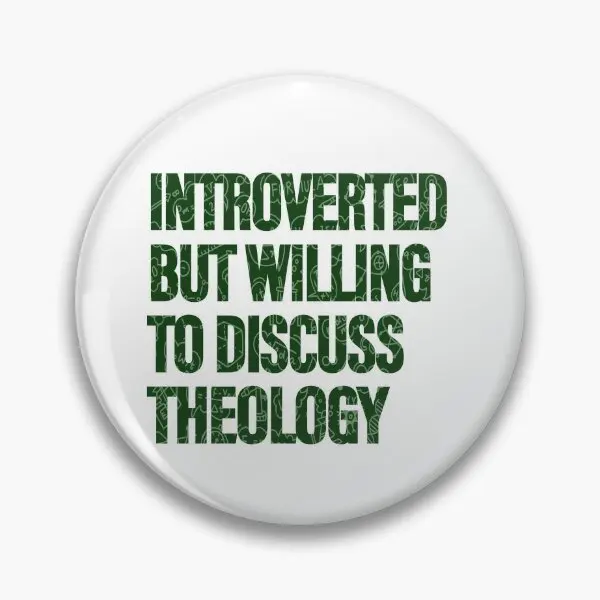 Willing To Discuss Theology St Мягкая пуговица значок на булавке металлический креативный