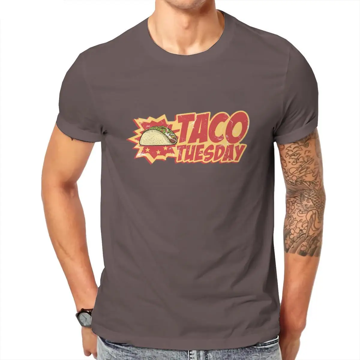 

Wholesale vintage_taco_tuesday Unisex Oversize T-Shirt Fashion Anime Short Sleeve Female Men Clothing 103227