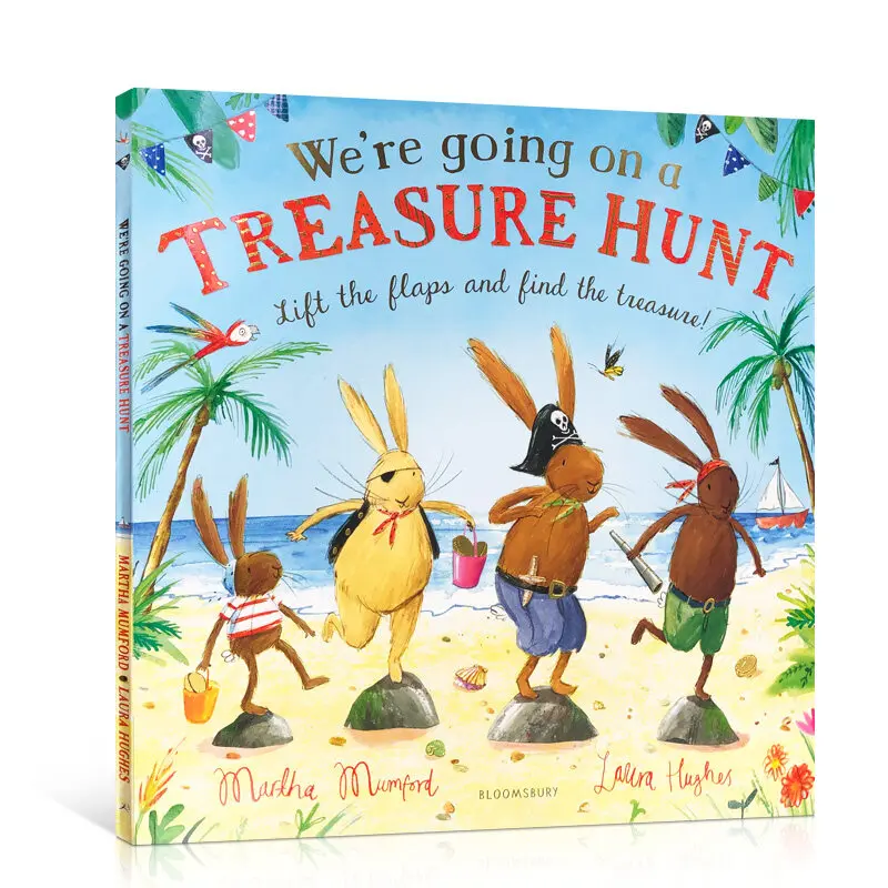 

We're Going on A Treasure Hunt Paperback Picture Book Humorous Adventure Picture Book Parent-Child Fun Interactive Story Book