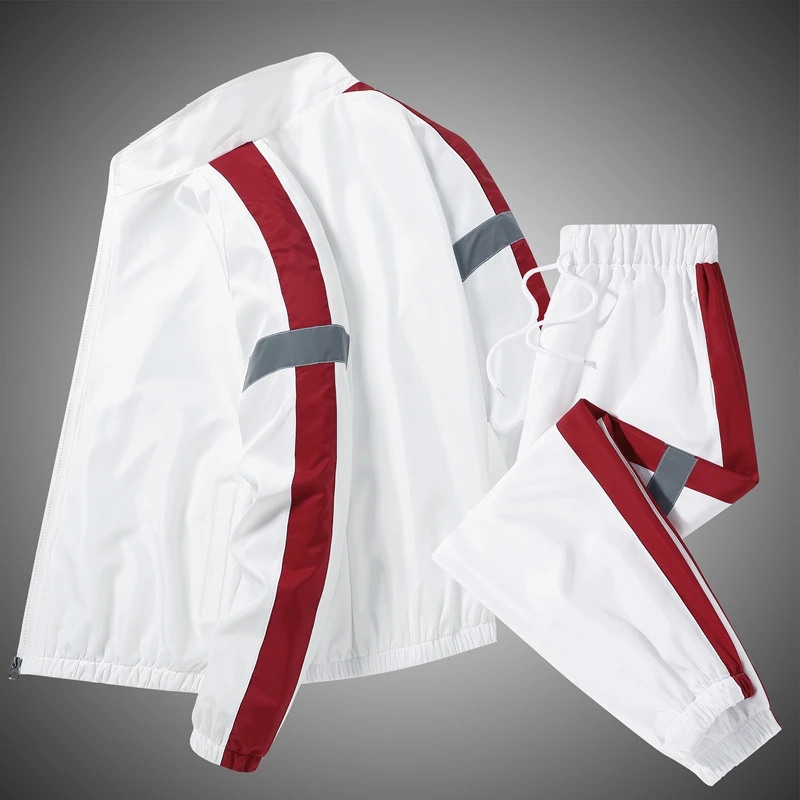 

Spring and Autumn Casual Sports Suit Men's Autumn Clothing Coat Trendy Korean Style Handsome Men's Sportswear Autumn Two-Piece S