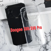 case for doogee s98 back cover funda silicone back soft tpu transparent pudding protective shell on for doogee s 98 s98 pro case
