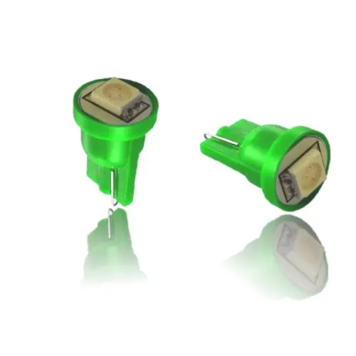 T10SG-зеленая фотолампа сменный боковой свет s W5W T10 12V освесветильник салона