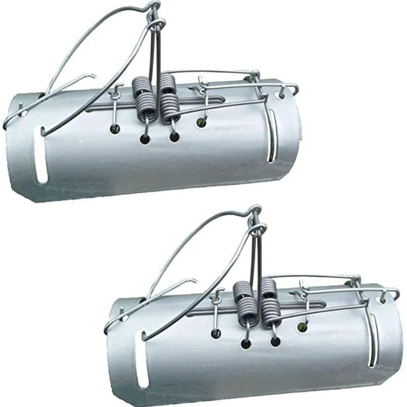 

15x7x3cm 2pcs Mole Trap Tunnel,Mole Clip,Outdoor Catching Pest Control Galvanized Metal Indoor and outdoor mouse trap rat