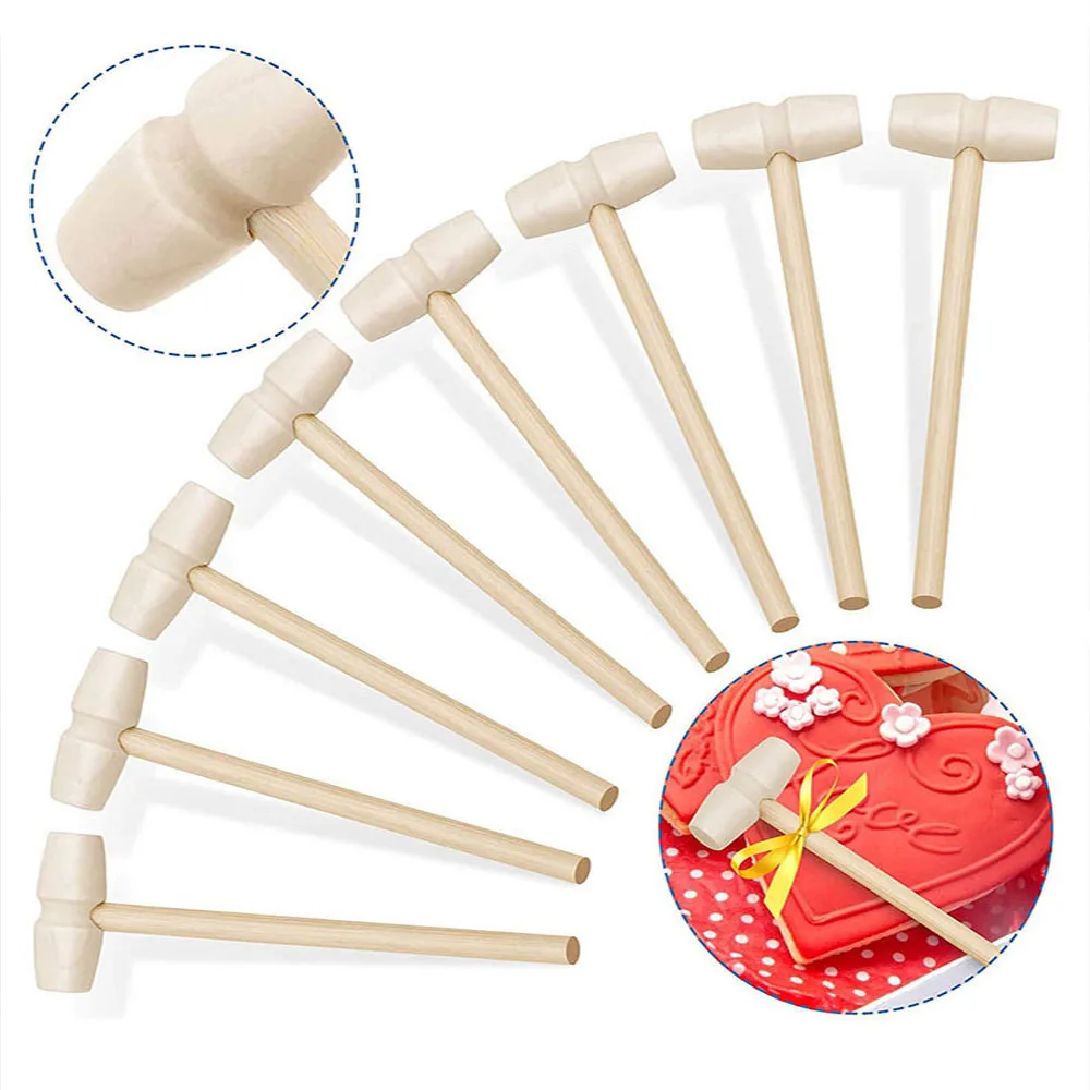 

Mini Unique Kitchen Woods Hammer Toy Cake Balls Pounder Replacement Mallets Pounder Crafts Making Tool Chocolate Crab Broken Kid