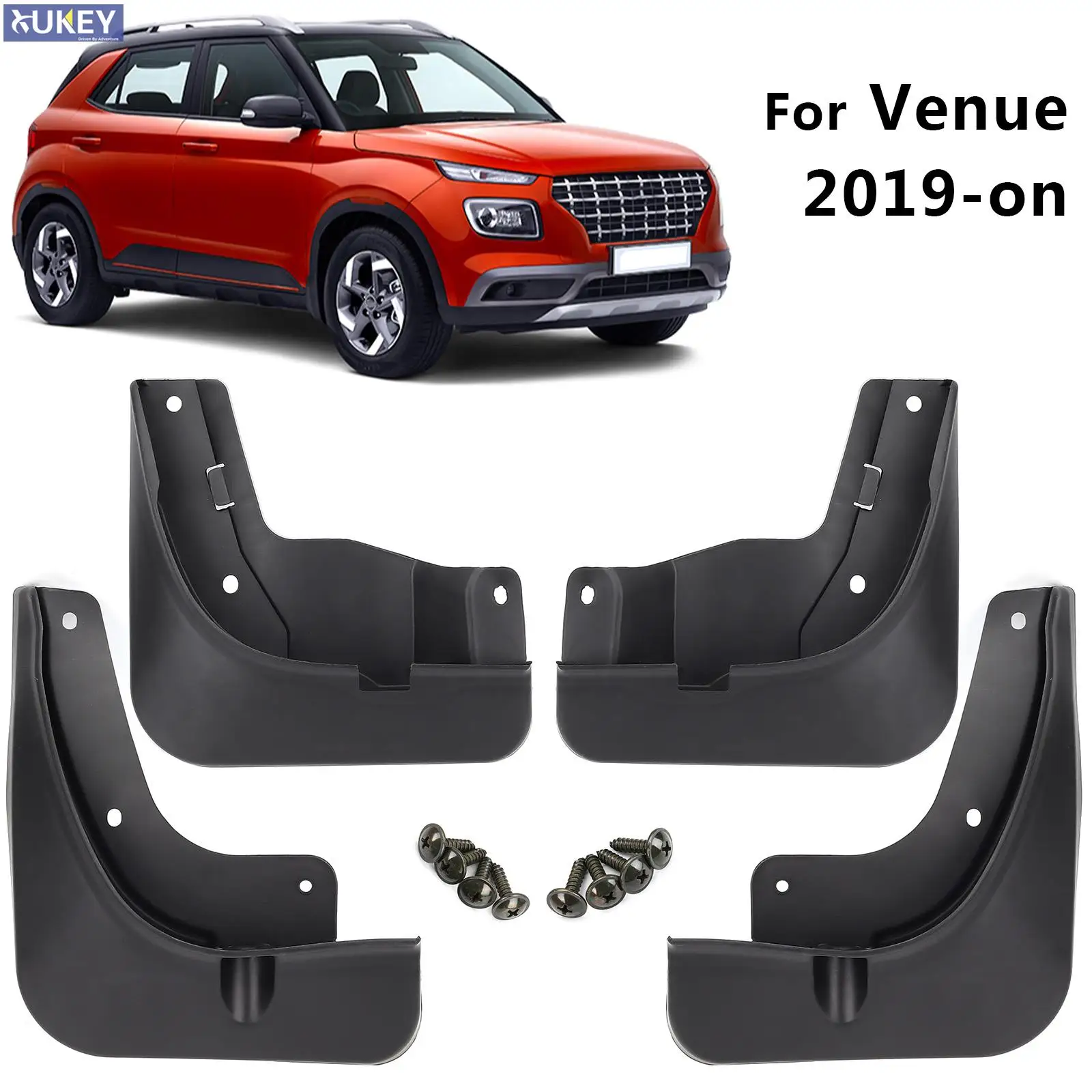 

Набор из 4 шт. для Hyundai Venue QX 2019 2020 2021 2022 2023 брызговики брызговики на крыло передние и задние брызговики крышка