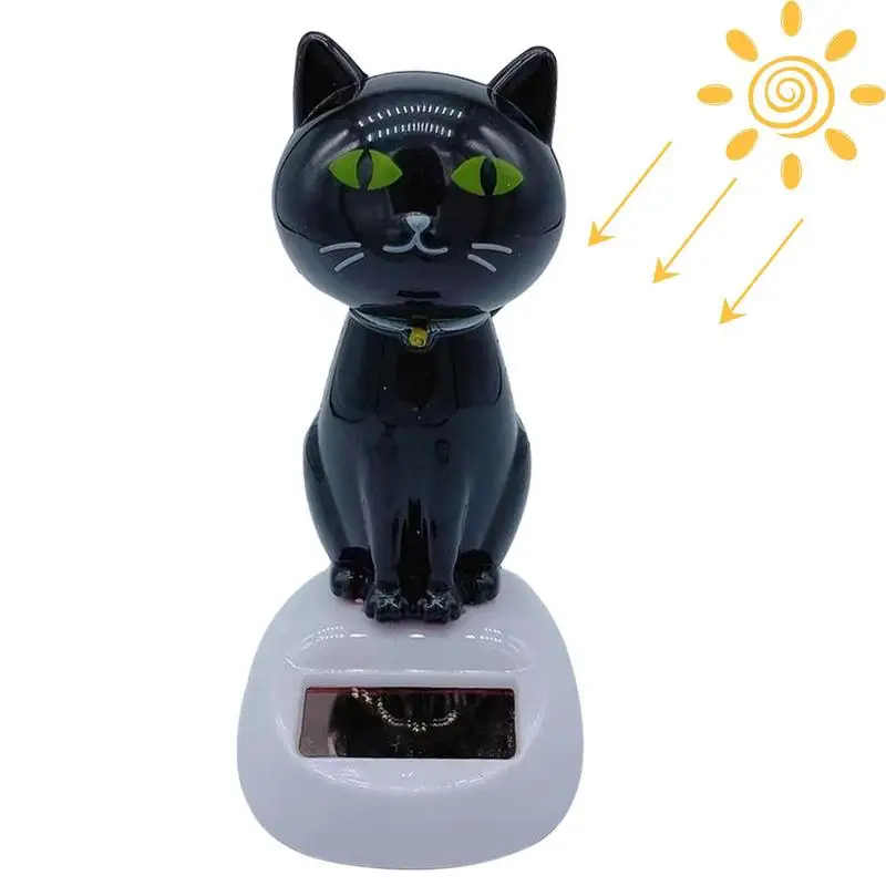 

Танцевальная игрушка на солнечной батарее, милая качающаяся кошка с питанием от солнечной батареи, украшение для приборной панели, анимационная голова, кошка, украшение для автомобиля, для дома, офиса, бара