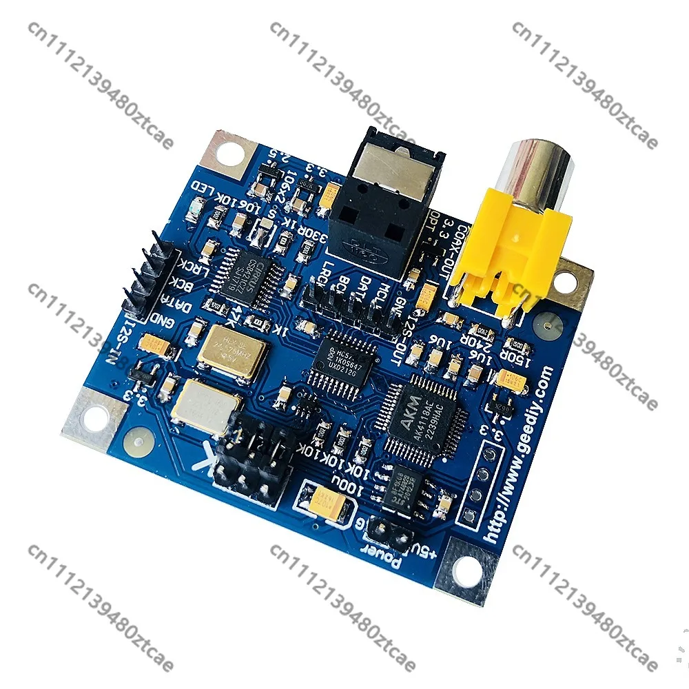 Фото Плата коаксиального оптоволоконного выхода I2S Nvarcher AK4118 24bit 192K для Raspberry Pi 2B 3B 3B+ 4B VOLUMIO MOODEF №3