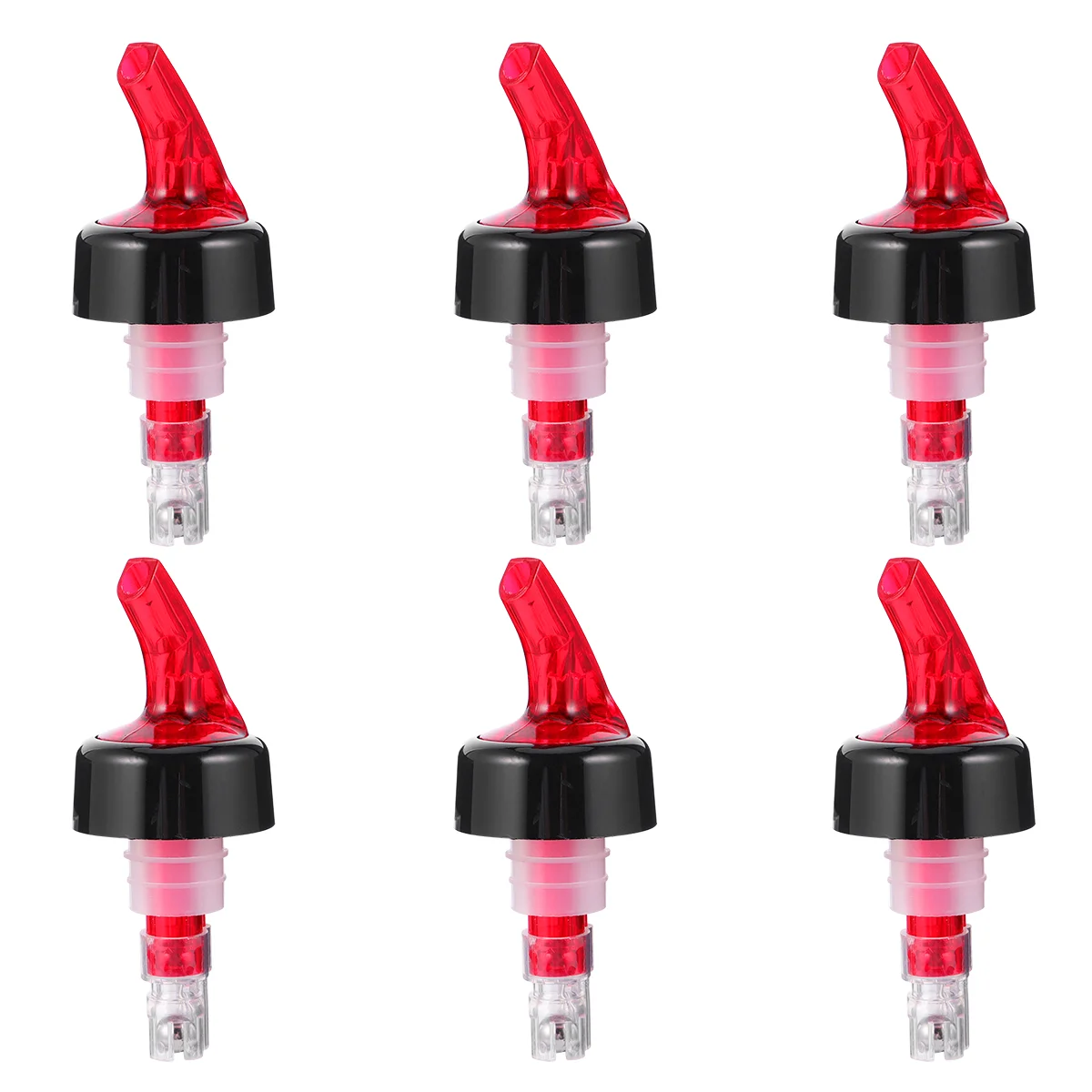 

6 Pcs Automatic Pour Spouts Bottle Dispenser Champagne Pourer Glass Beverage Dispenser Pourer Cork Preservers