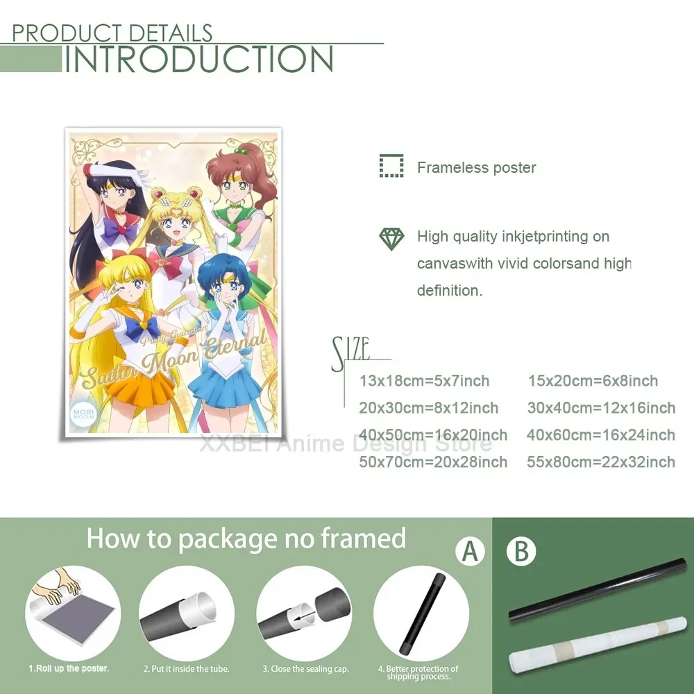 1 шт. высокое качество современное украшение для дома живопись аниме серия Сейлор