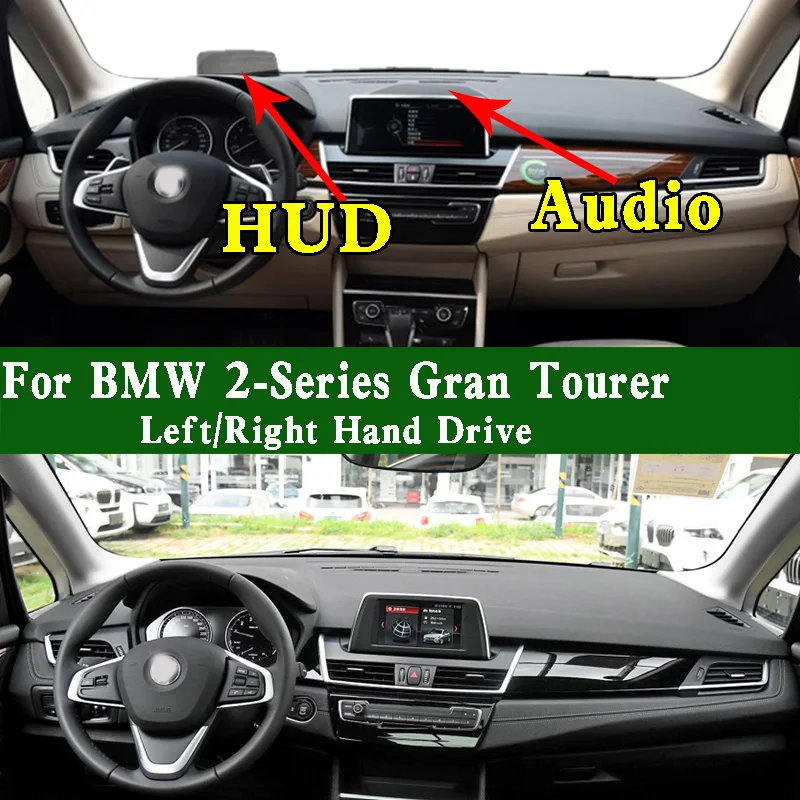 

For BMW 2-Series Active Gran Tourer F45 F46 218i 220d Dashmat Dashboard Cover Instrument Panel Protective Pad Anti-Dirt Dash Mat