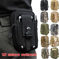 new camouflage waterproof waist bag wear resistant nylon military fan tactical running bag outdoor sports mobile phone pocket