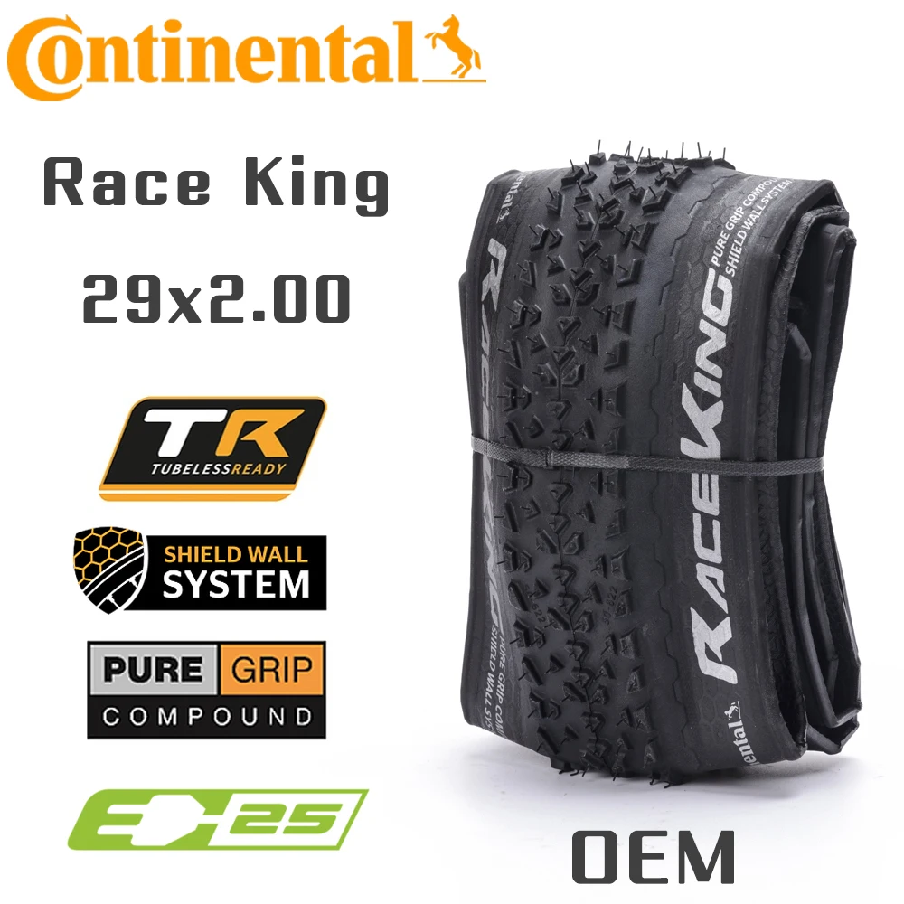 

CONTINENTAL RACE KING 29x2.00 50-622 Original OEM Folding Bicycle Tire Tubless TR Mountain Bike Tyre MTB Off-road Cycling Parts