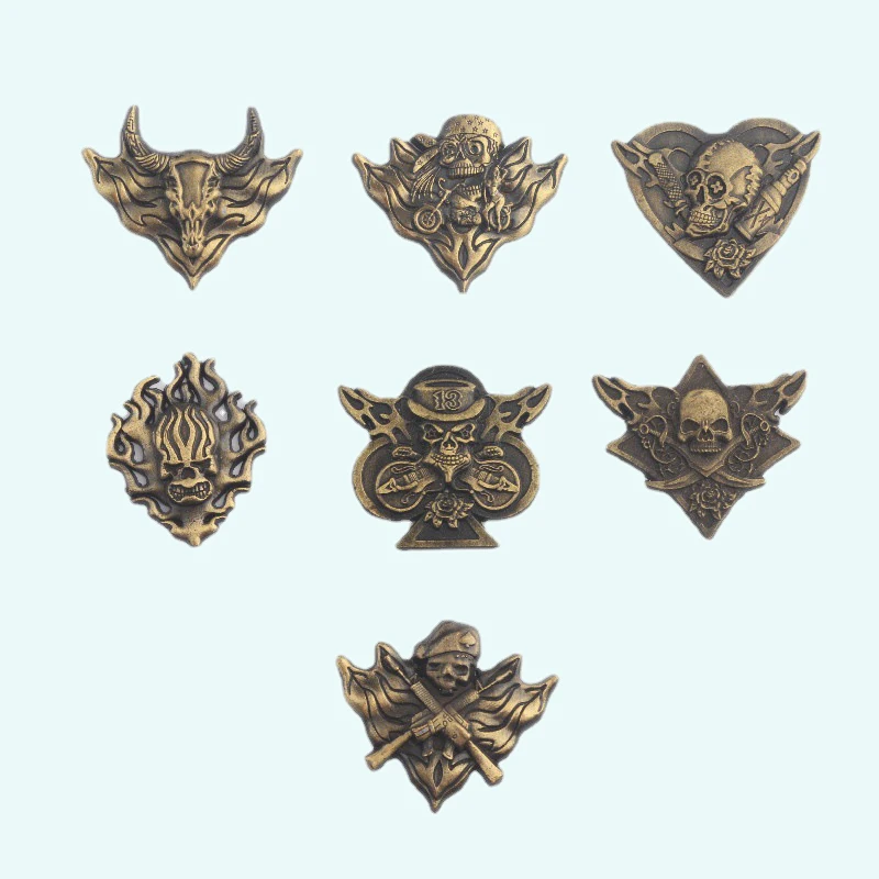 

3D Personality Multi Style Skull Metal Badge DIY Lighter Accessories Replacement For Zippo Kerosene Oil Lighter Decor Man Gift