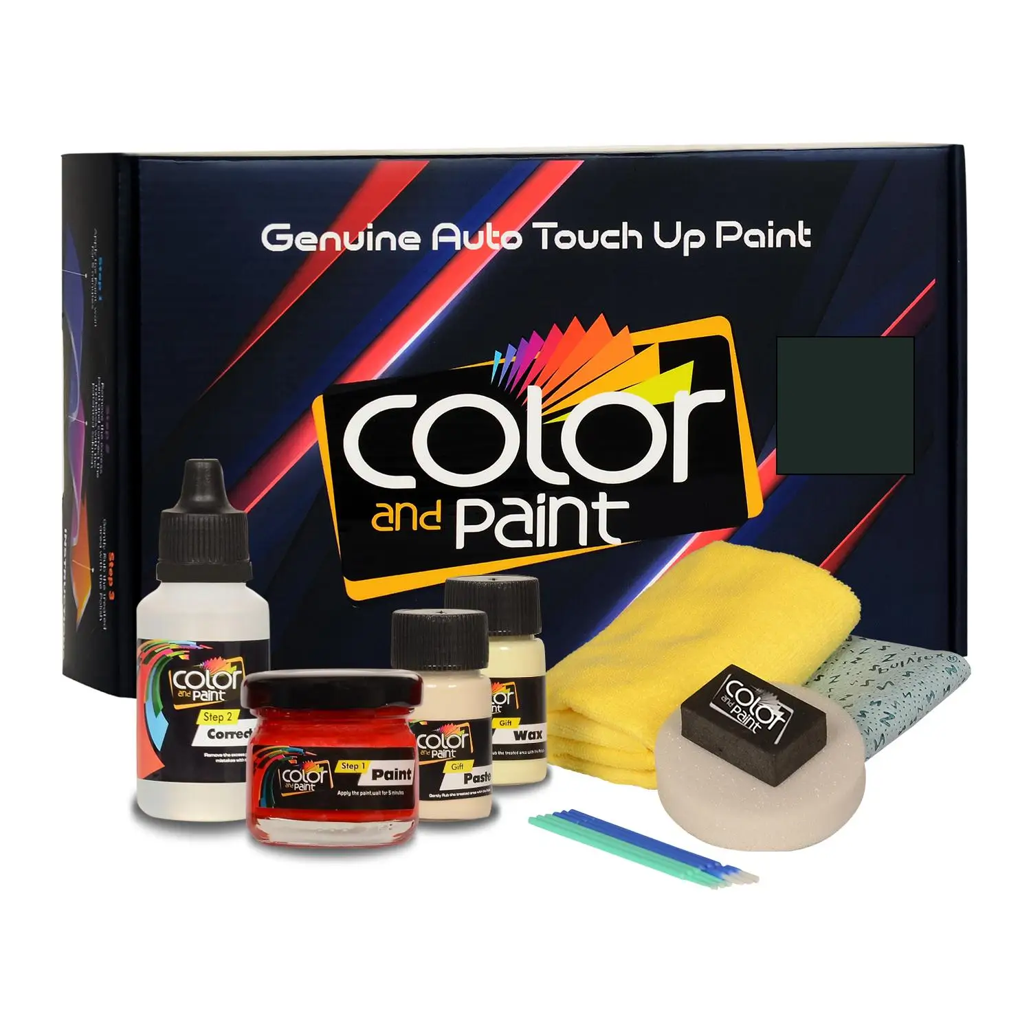 

Color and Paint compatible with Peugeot Automotive Touch Up Paint - VERT - 507 - Basic Care