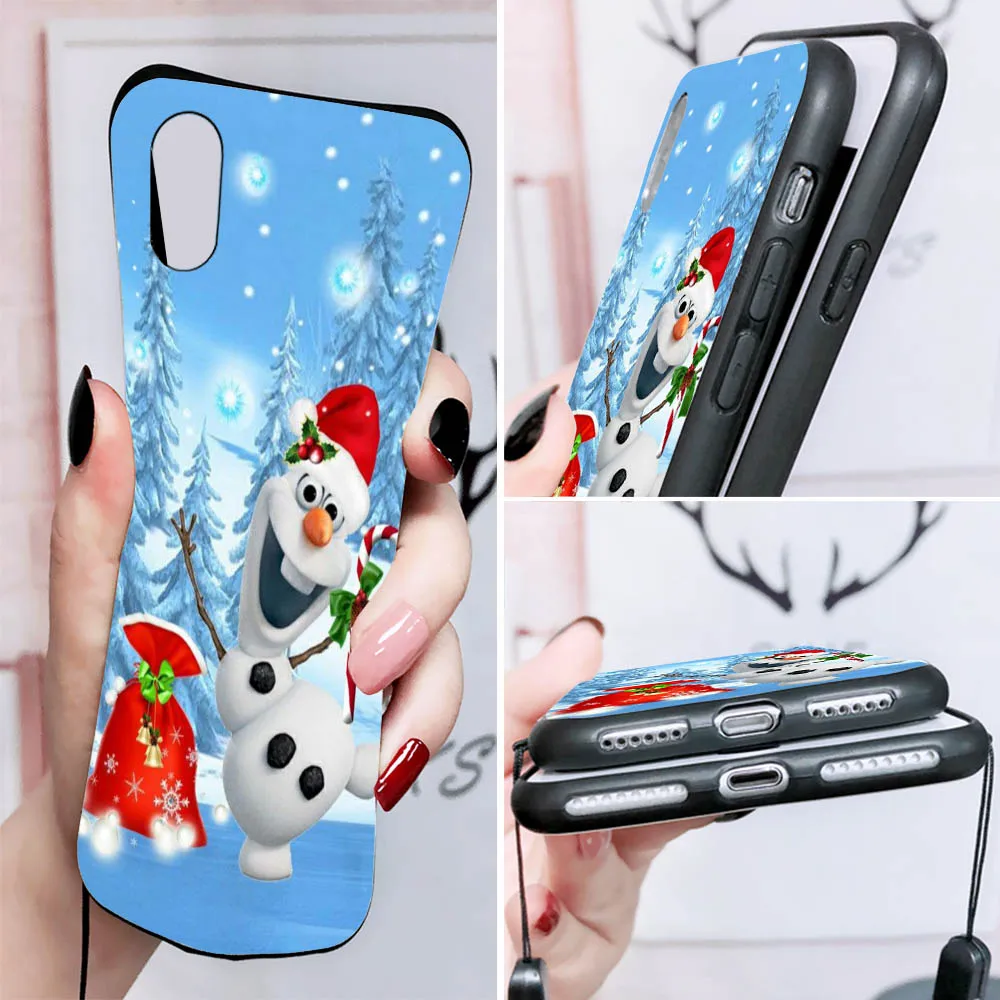 D-4 Frozen Cover for Samsung Quantum 2 M02 M02S A02 A02S A12 A22 A32 A42 A52 A72 F62 M62 Black Phone Case