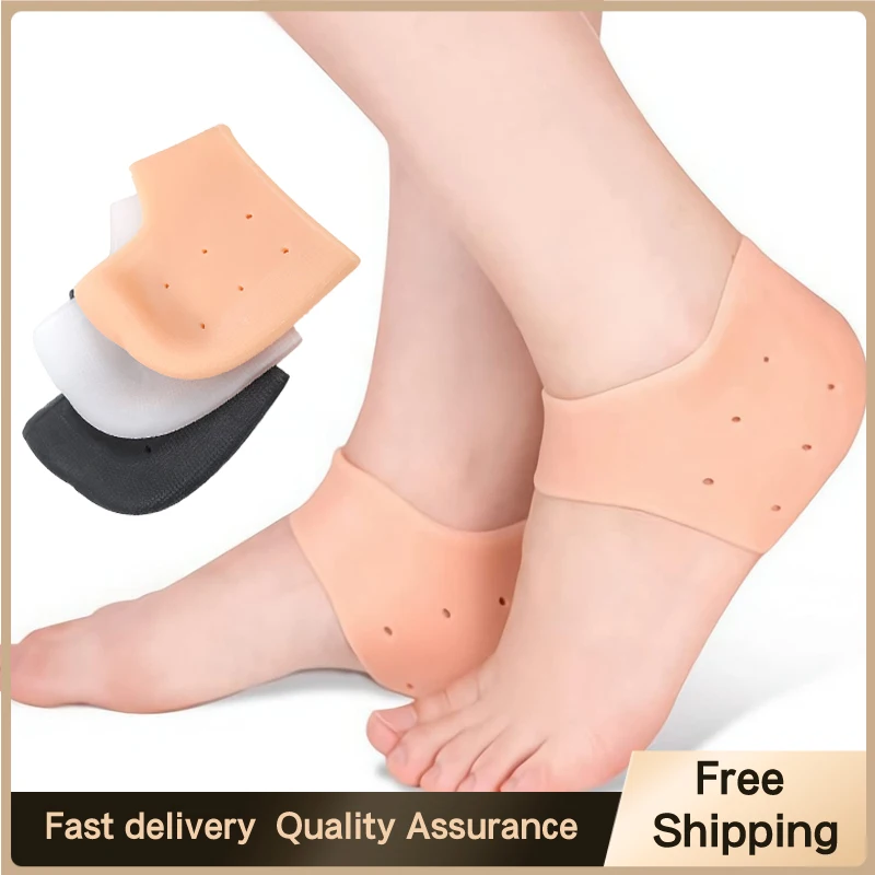 

2 Pcs Heel Protector Protective Sleeve Heel Spur Pads For Relief Plantar Fasciitis Heel Pain Reduce Pressure On Heel