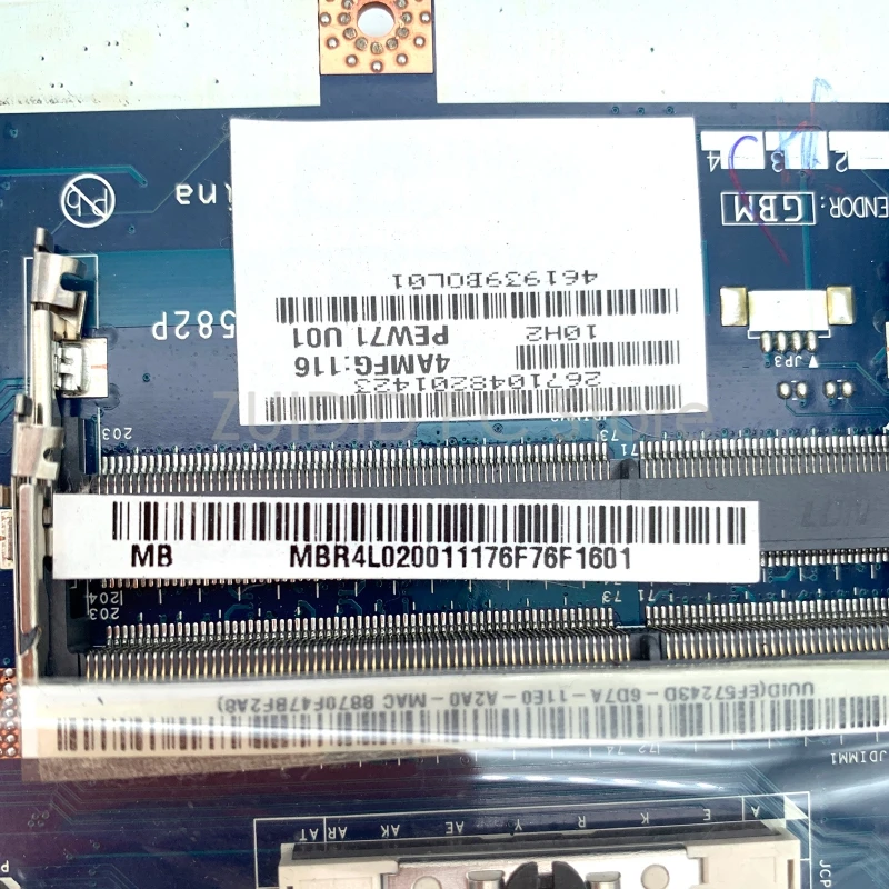 Материнская плата MBR4L02001 MB.R4L02.001 для ноутбука Acer ASPIRE 5742 5742G 5733 5733Z оловянная деталь